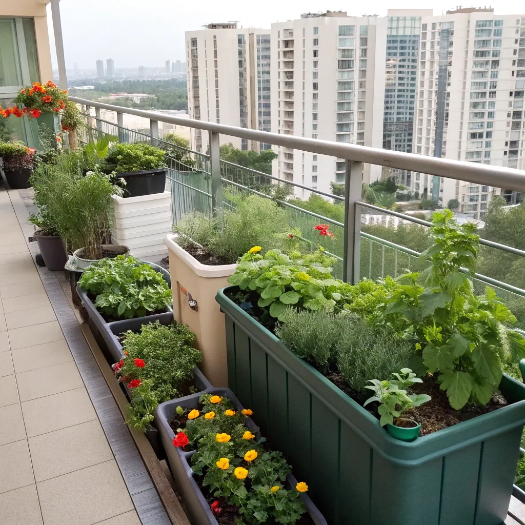 Sustainable Balcony Farming